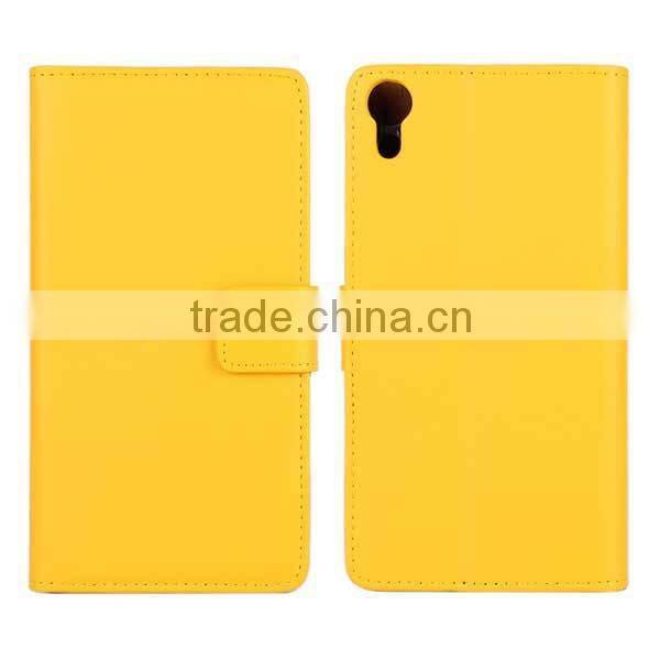 Colourful pu leather phone case for sony xperia z4,good stand cell phone case for sony, smartphone case for sony xperia z4