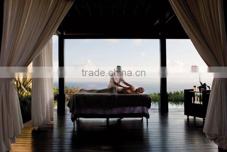 good quality spa salon furniture ,2000# S mooth Solid Wood Foot Step Trolley, beauty facial trolley , beauty stool