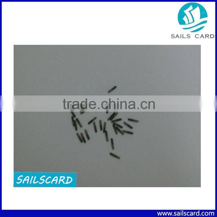 1.4 x 8mm Cylindrical Bio-glass Schott 8625 rfid animal glass tag