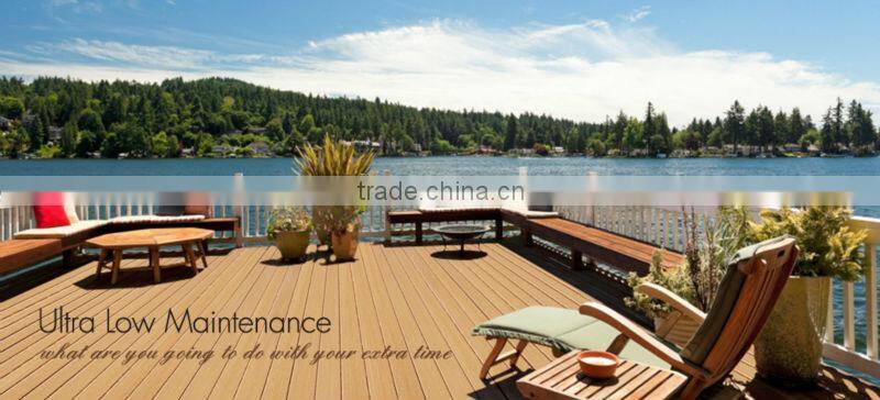 Composite outdoor decking tiles, UltraShield QuickDeck by NewTechWood