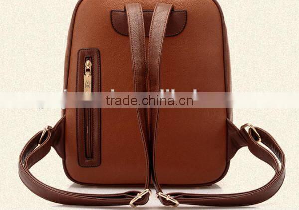 china alibaba lady leisure time leather fashionable backpack