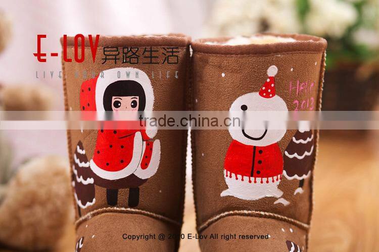 2015 hot sales high quality and cheap warm snow boots