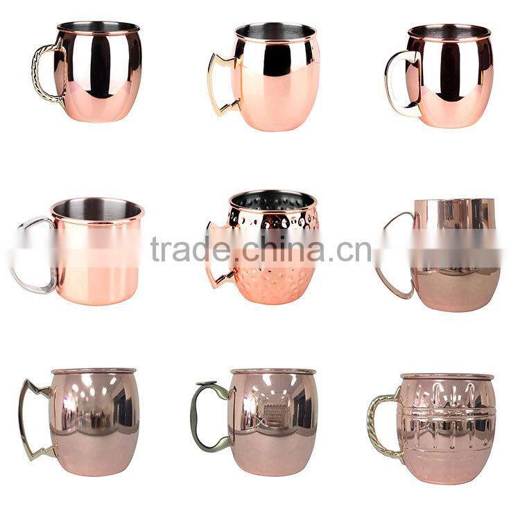 High quality 350ml cocktail stainless steel engraved beer mugs