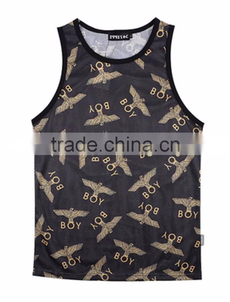Yingzhong garment Custom Sports Running Dri Fit Sublimated Vest Wholesale
