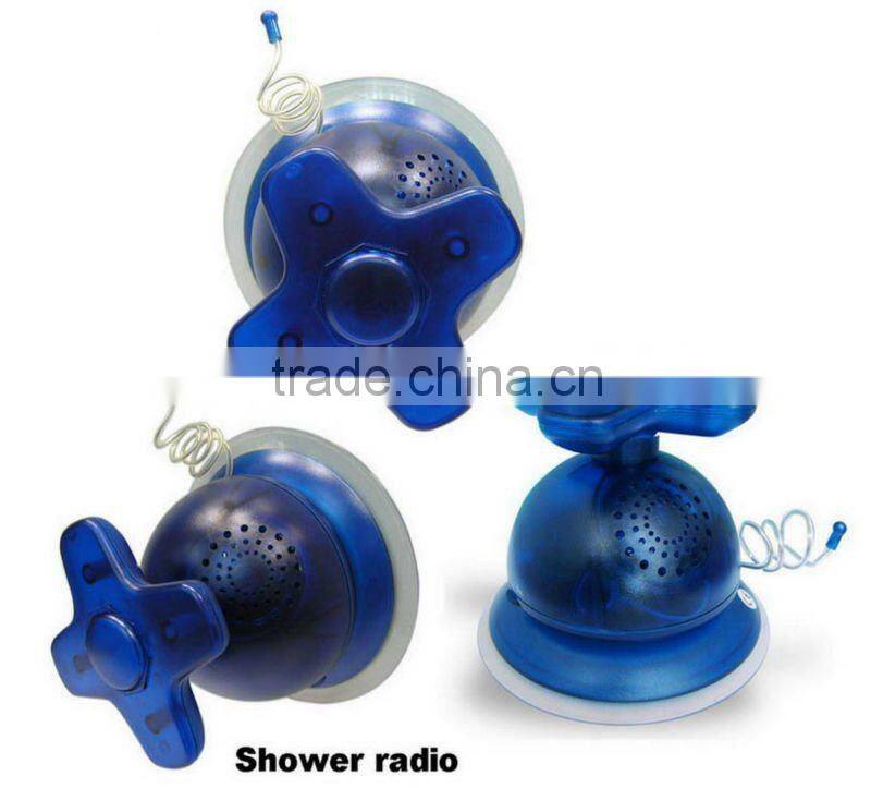 Waterproof shower radio