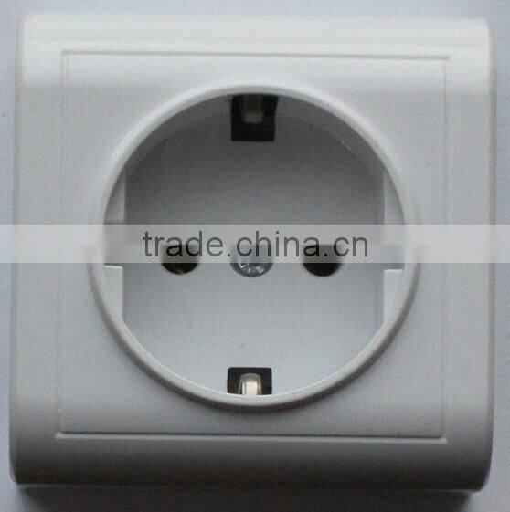 High quality European ABS shell full copper conductor flame-retarded base wall switch socket