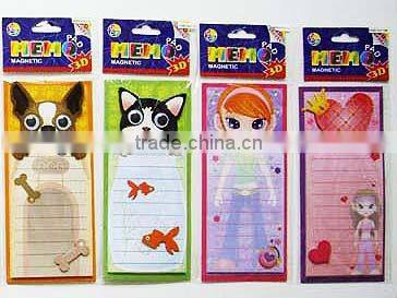 high quality fridge magnetic memo pad, custom fridge magnet note pad