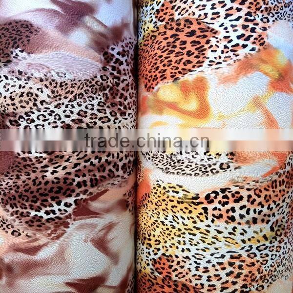 2016 new product fashion Printing PVC synthetic leather for bags/ decoration