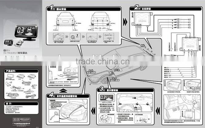 EK 2014 best seller car parking sensor system with 24 months warranty