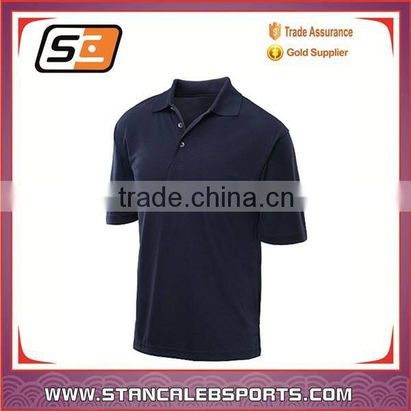 stan caleb wholesale high quality promotional black polo shirt oem plain men's polo shirt