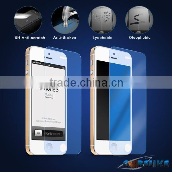 colorful tempered glass screen protector for smartphone, tempered glass screen protector with colors