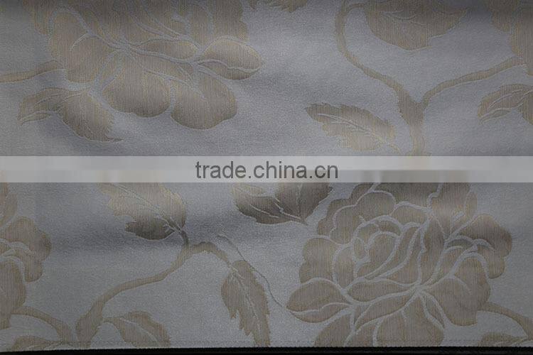 Best price floral design jacquard window curtain drapery for dinning room curtains