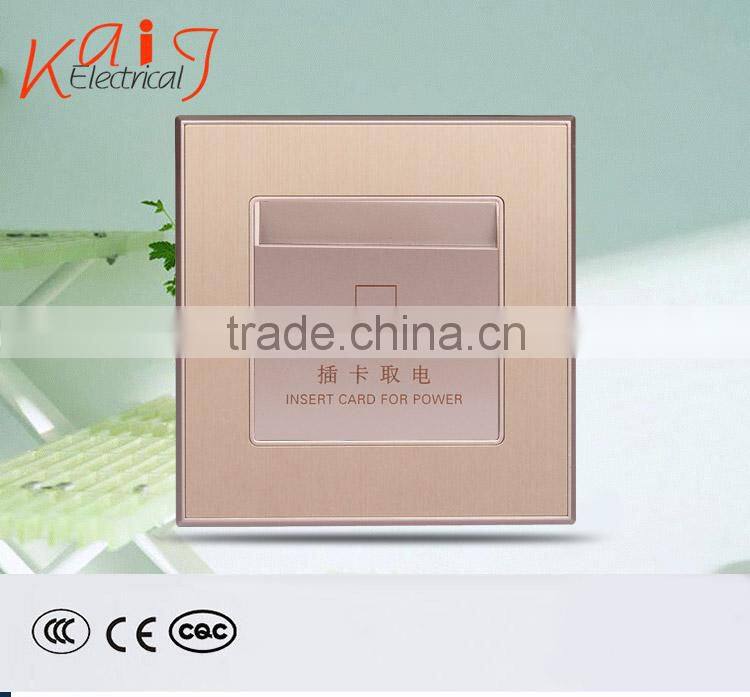 Wall mount 30a insert card key power switch for hotel