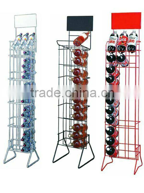 NEW wire floor liquor bottle display rack HXS-1355