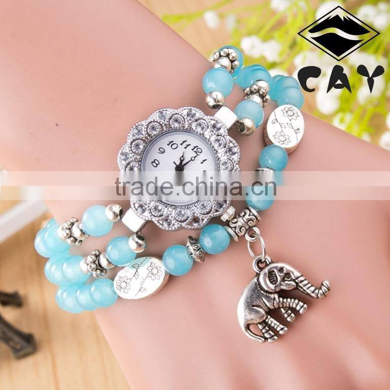 In Stock 8 Colors Fashion Women Handmade Women Watch Retro Leather Bracelet Heart Decoration Quartz WristWatches