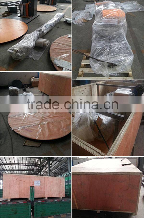 New condition pallet wrapping machine with top platen