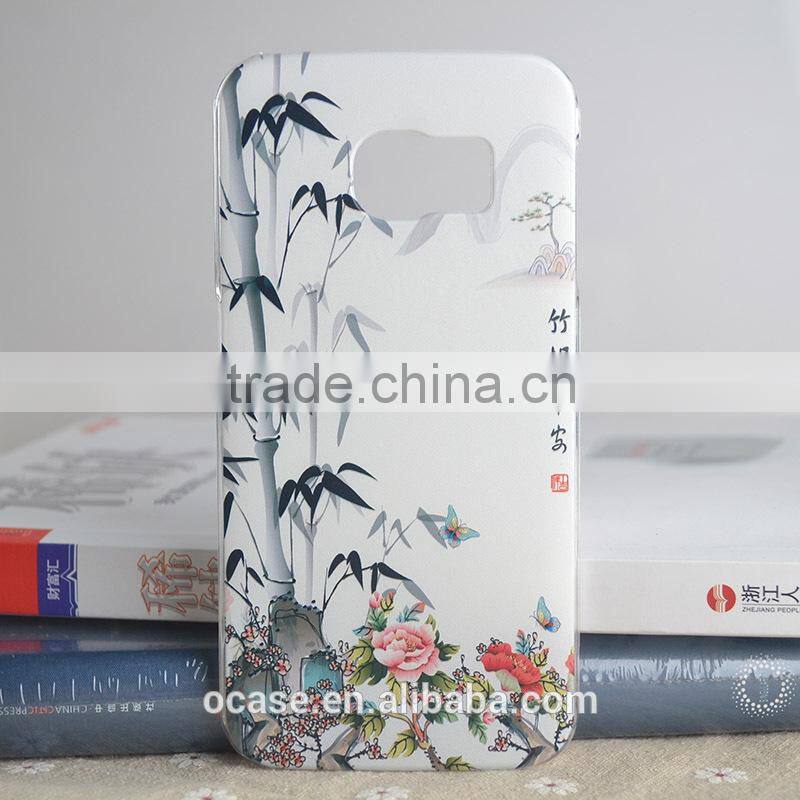 2016 New product cute girl mobile phone back cover for samsung S6 .