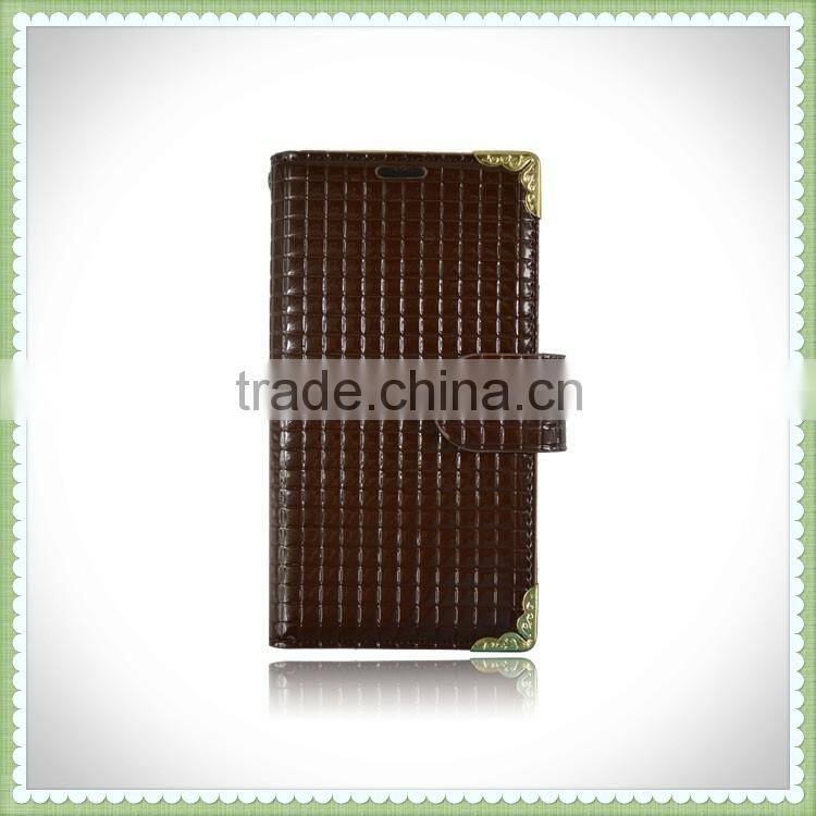 Simple slim flip book case cover for Wiko Cink Five