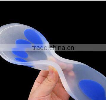 foot care flat feet insoles for shoes PU silicone material