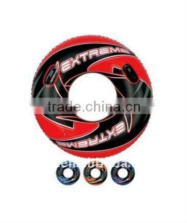 Colorful inflatable adult swim ring