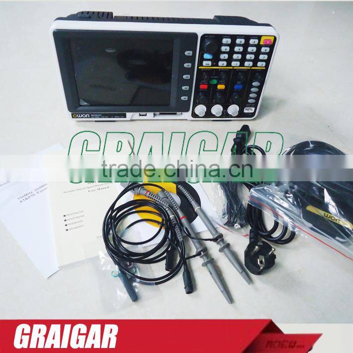 OWON MSO8202T digital oscilloscope 2+1 | LA - 16 200MHz