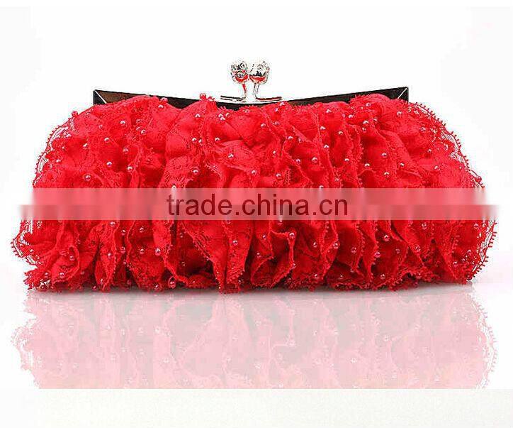 Elegant Fashion party bag lace evening bags lady handbags
