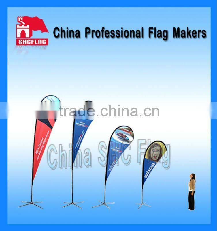 NO MOQ custom festival feather/beach flags for sale