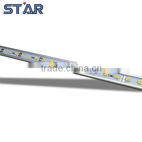 12v/24v Aluminum profile LED Rigid Bar 5730 60led/m Warm white V shape