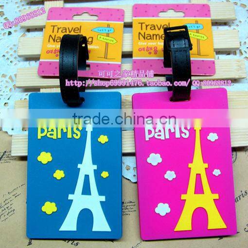Soft PVC Luggage Tag/ Rubber Luggage Tag/ Plastic Travel Tag