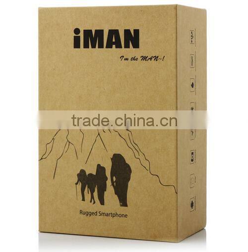 iMAN i6 Walkie Talkie Smartphone IP68 Android 4.4 MTK6592 4.7 Inch 2GB 32GB NFC Yellow