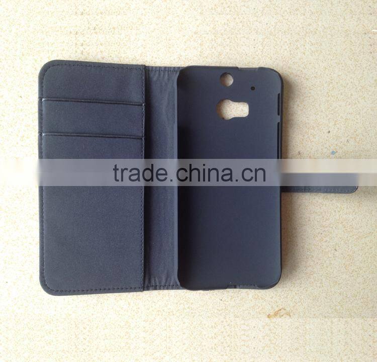 2015 Napov High Quality Competitive Price Leather Flip Case for HTC One M8