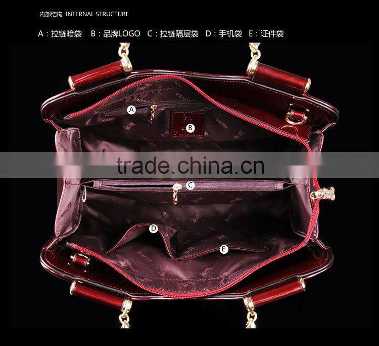 party pattern leather brand name designer hot sell handbag organiser