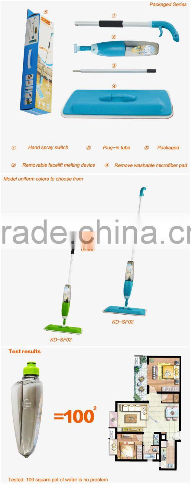 2015 hot flat mop microfiber spray mop