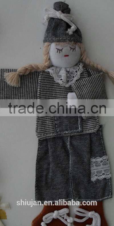 Fancy garment accessory cloth doll/ knitting patterns toy on children clothing