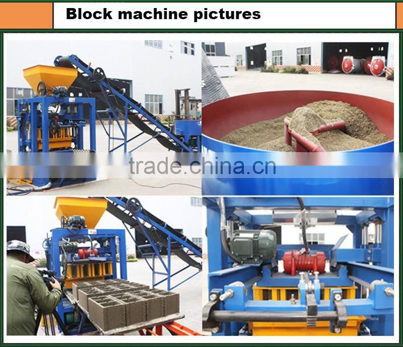 2016 newly building materials QT40-2 semi auto brick making machine for small business