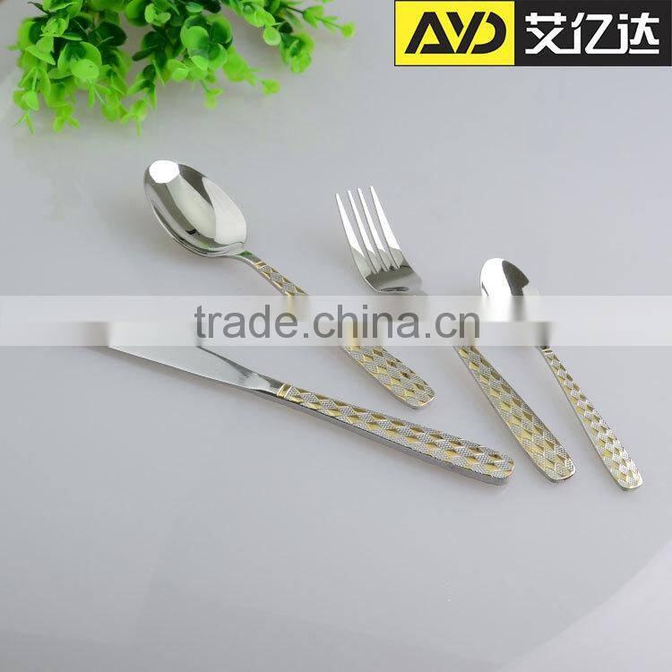 New design ! wholesale tableware stainless steel 72pcs german flatware