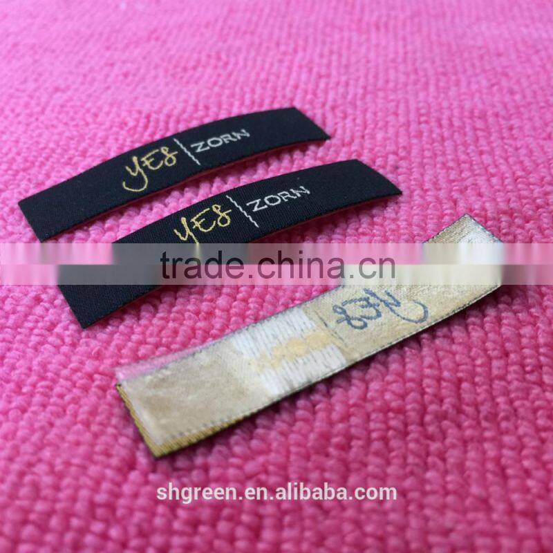 high density straight cut woven back patch for jacket