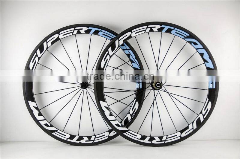 high quality supersteam carbon road bicycle wheels,38/50mm carbon road wheels 700c carbon bike wheels for sale,