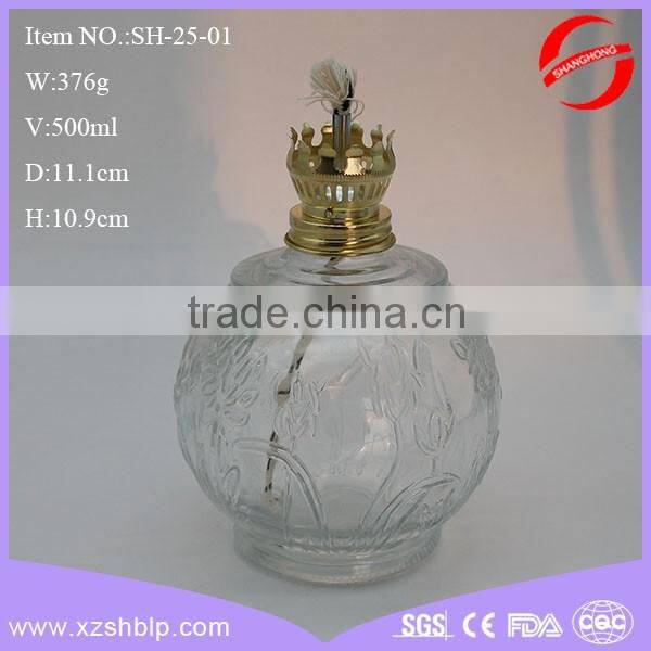 Flower Petal Clear Decorative Car Perfume Reed Aroma Diffuser Glass Bottle