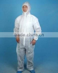 white nonwoven disposable coverall