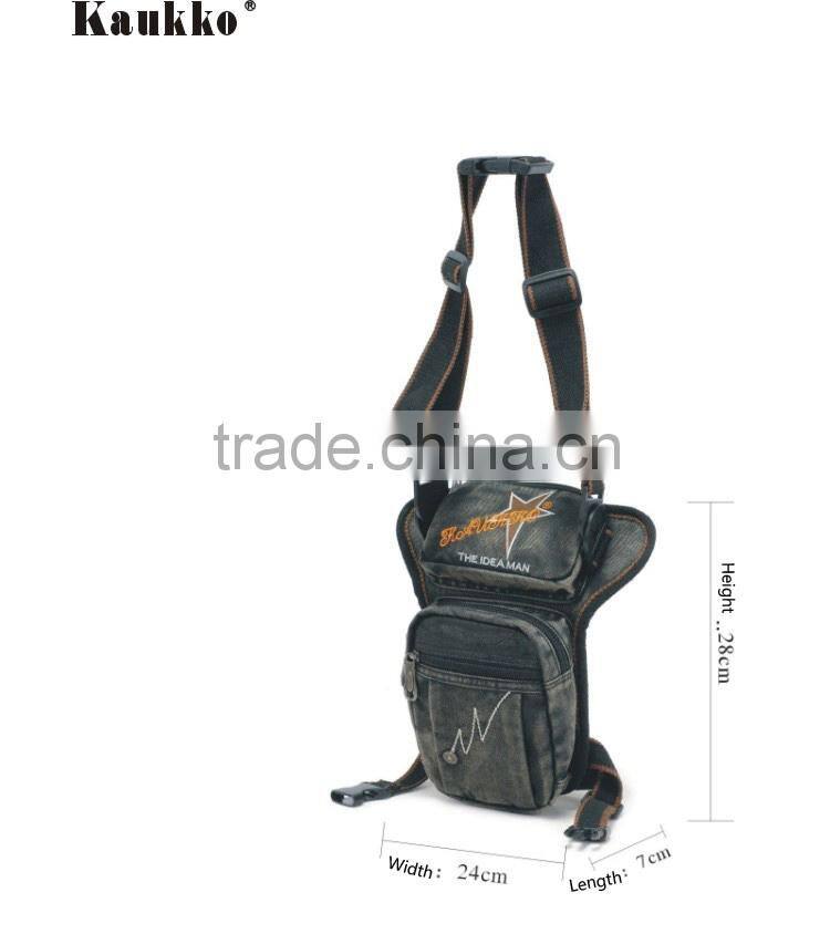 Old Fashion Design Drop Leg Bag for Men Bicycle Waist Packs