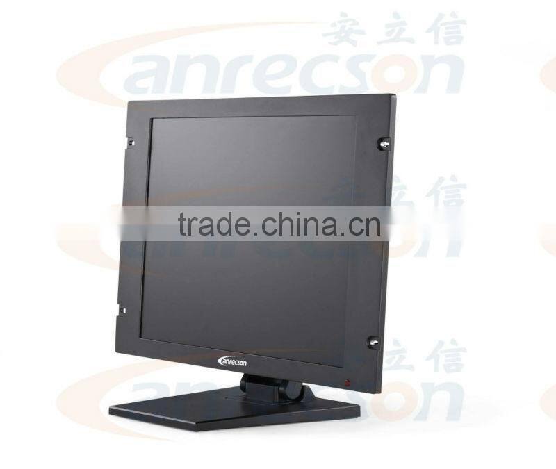 19" rack mount lcd industrial monitor rack mount lcd monitor with VGA,DVI,HDMI