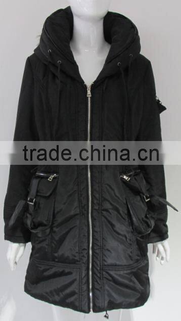 Pretty steps high quality Lightweight enough with zipper big pockets A-Line Down Coat winter 2015