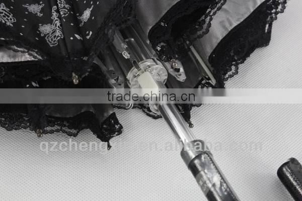 flower printed UV cut parasol umbrella