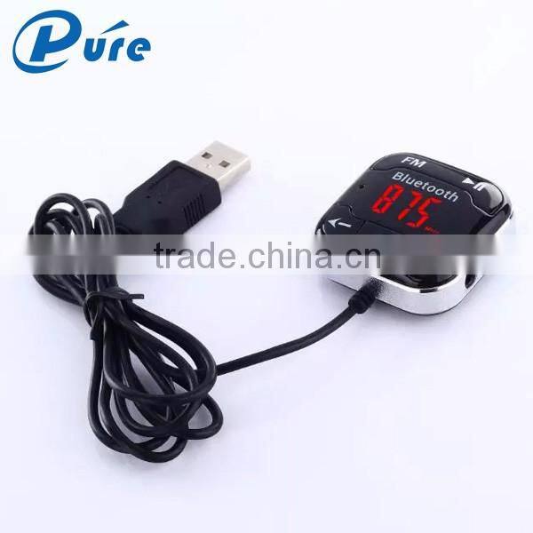2016 Hot sale bluetooth car mp3 player fm transmitter made in china