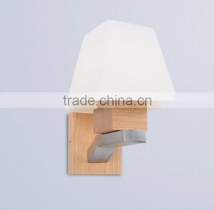 Japanese Korean staircase entrance hallway wall wood wall lamp bedroom bedside lamp