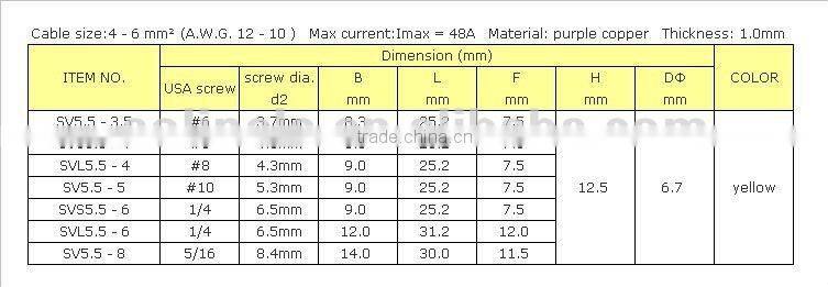 Fork shape Insulated Terminal