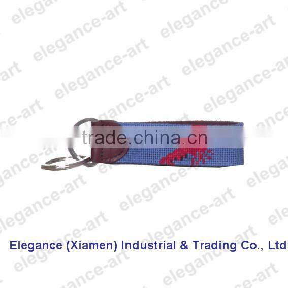 Needlepoint Key Chains, Monogrammed Key Fobs for Men