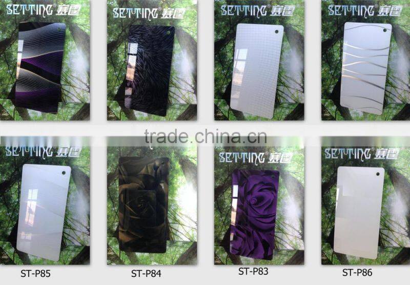 Black color Acrylic film laminated panel