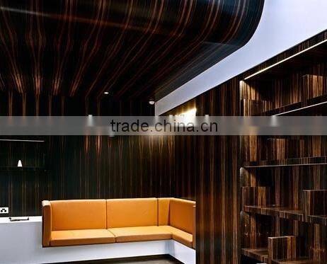 4x8 wood grain paper faced plywood for wall decoaration